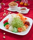 Asian Prosperity Toss, Lohei, Yusheng, yee sang Royalty Free Stock Photo